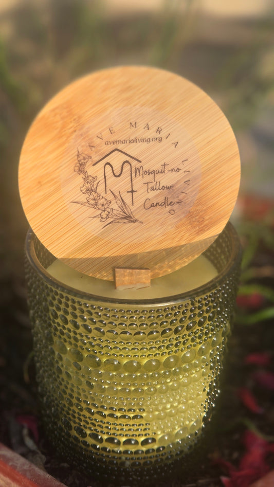 Citronella Tallow/Beeswax Candle